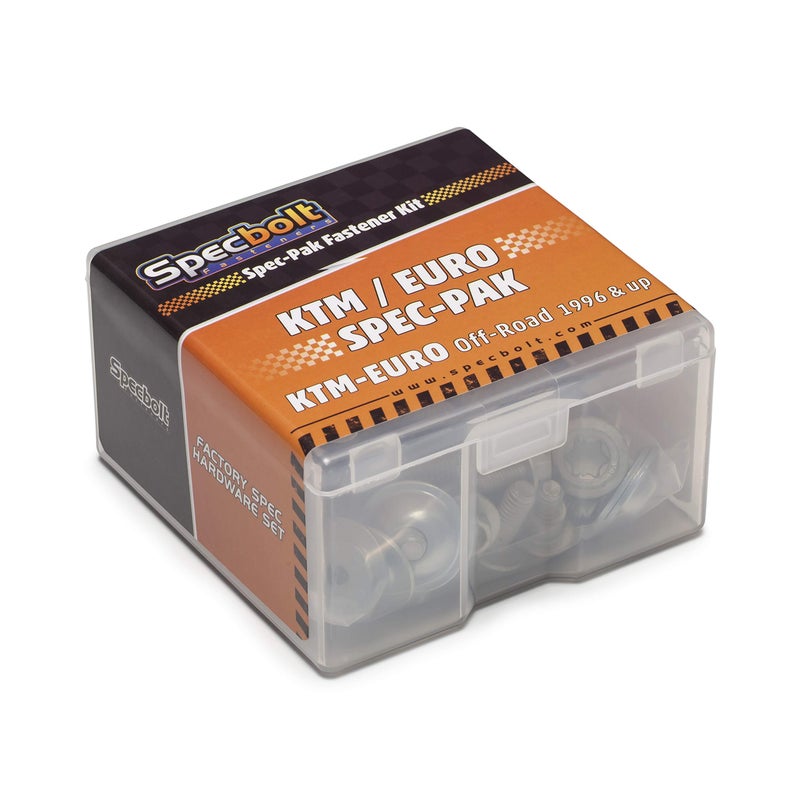 Specbolt Fasteners Euro Spec-Pak Fits: KTM SX SX-F EXC EXC-F XC XC-F XCF-W XC-W MXC & Freeride, Husqvarna TC TE, GasGas EC EX MC 65 85 125 200 250 300 350 450 (1996+) Factory Match OEM - Image 1